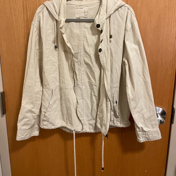 Life In Progress Off-White Zip-Up Jacket - Picture 2 of 4